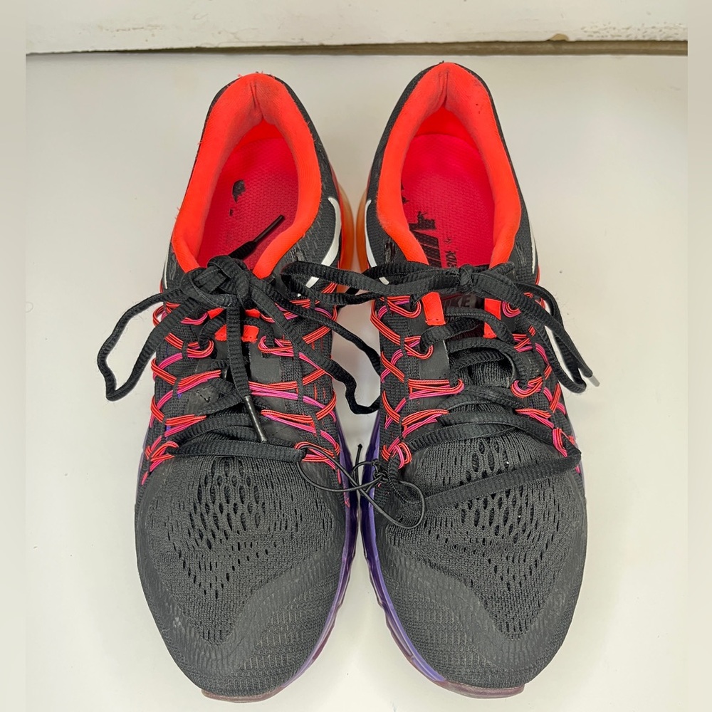 NIKE AIR MAX 2015 BLACK Hyper Punch Grape Women’s Running Shoes - Picture 4 of 9